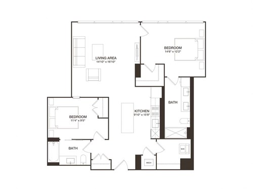 2 Bed - 2 Bath | B07 8001 Woodmont_B07pdf.jpg